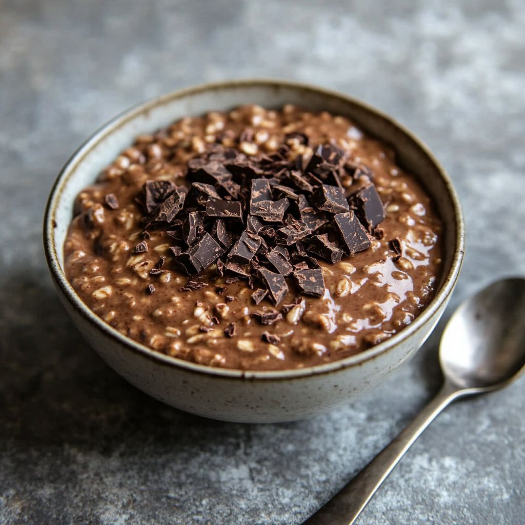 Double Chocolate Protein Overnight Oats