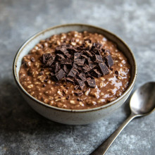 Double Chocolate Protein Overnight Oats