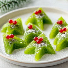 Christmas Tree Kiwi Bites