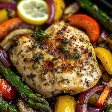 One-Pan Lemon Herb Chicken and Veggies