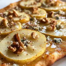 Pear & Gorgonzola Flatbread with Walnuts