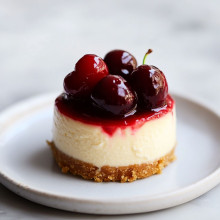 Cherry Bliss Mini Cheesecake
