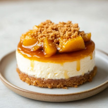 Peach Cobbler Mini Cheesecake