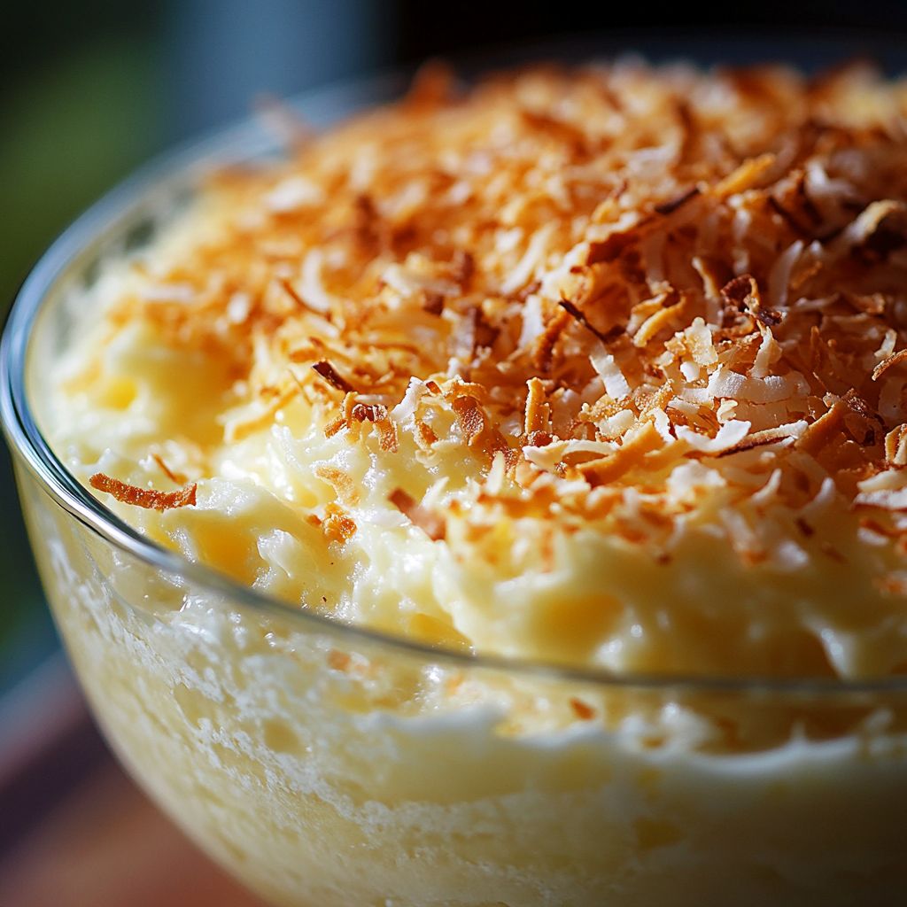 Coconut Macaroon Pudding
