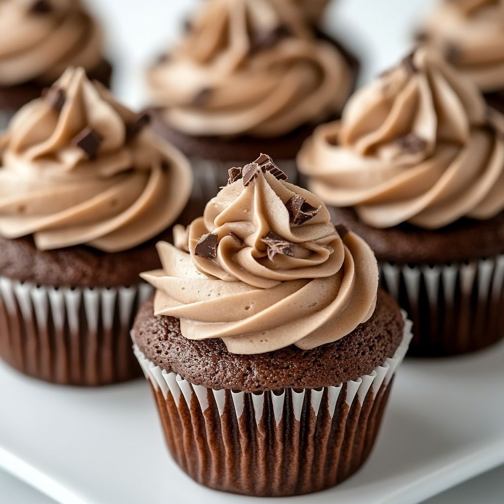 Mini Chocolate Cupcakes with Frosting