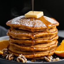 Vegan Pumpkin Spice Pancakes
