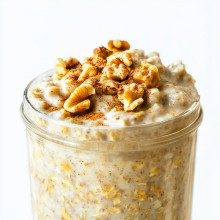 Cinnamon Walnut Christmas Overnight Oats