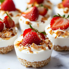  Strawberry Coconut Cream Cups 