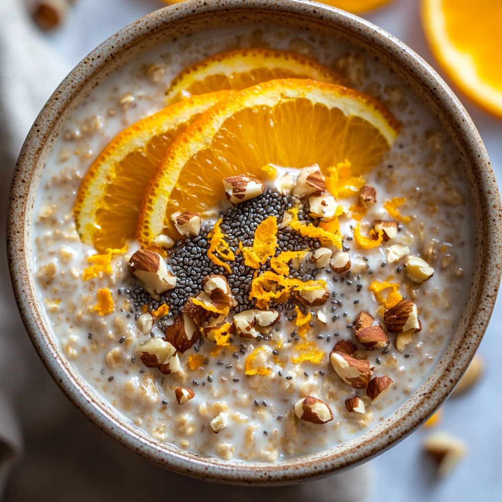 Hazelnut Orange Overnight Oats