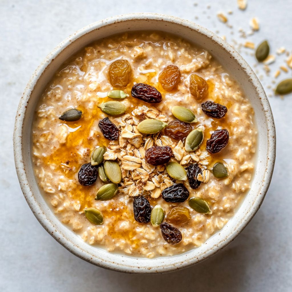 Pumpkin Seed Cinnamon Overnight Oats