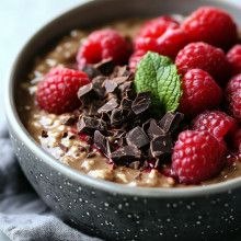 Chocolate Raspberry Overnight Oats