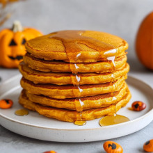 Spooky Halloween Pumpkin Pancakes