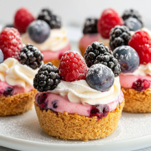 Frosted Berry Cheesecake Cups