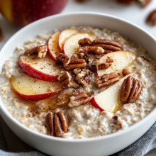 Apple Cinnamon Pecan Overnight Oats