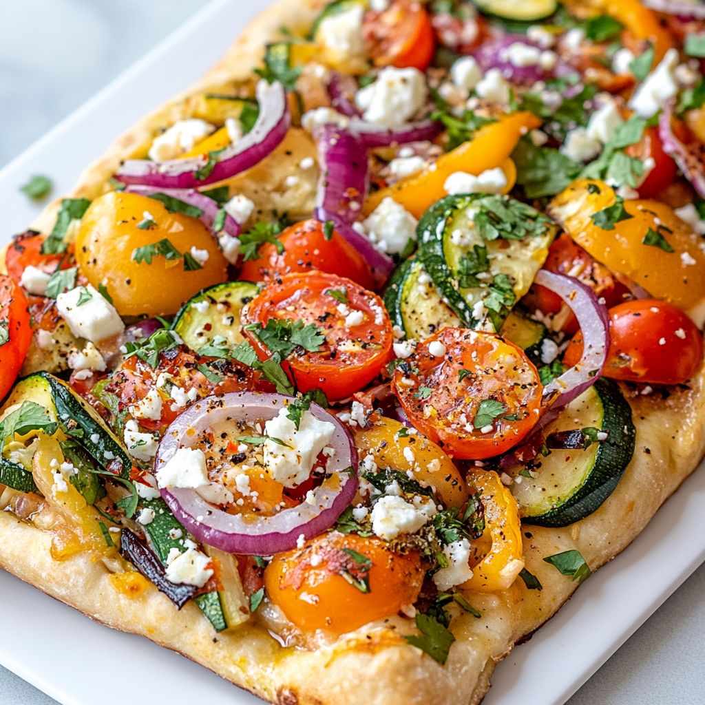 Spicy Veggie Flatbread