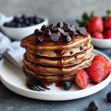  Chocolate Chip Protein Pancakes 