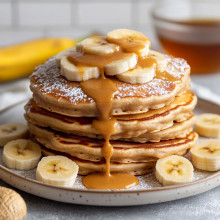  Peanut Butter Banana Pancakes 