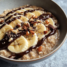 Chocolate Covered Banana Overnight Oats