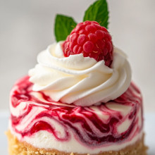 Raspberry Swirl Mini Cheesecake