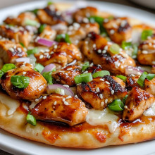 Honey Garlic Chicken Flatbread