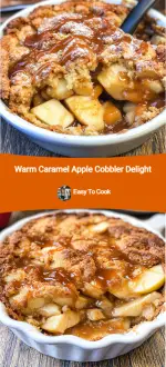 Warm Caramel Apple Cobbler Delight