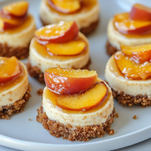 Peach Cobbler Mini Cheesecake