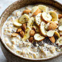 Vanilla Almond Protein-Packed Overnight Oats