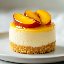 Peach Cobbler Mini Cheesecake