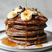 Dairy-Free Chocolate Banana Pancakes