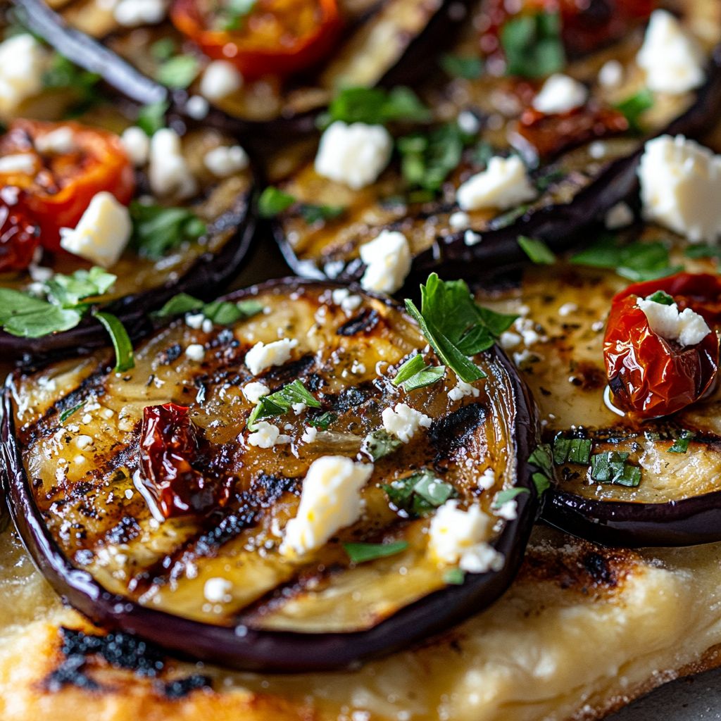  Mediterranean Eggplant Flatbread 
