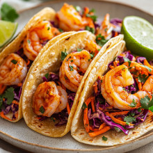 Chili Lime Shrimp Tacos with Slaw