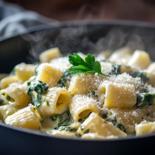 One-Pot Creamy Spinach and Artichoke Pasta