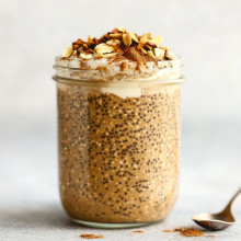 Gingerbread Chia Seed Overnight Oats