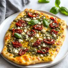  Sun-Dried Tomato & Pesto Flatbread 