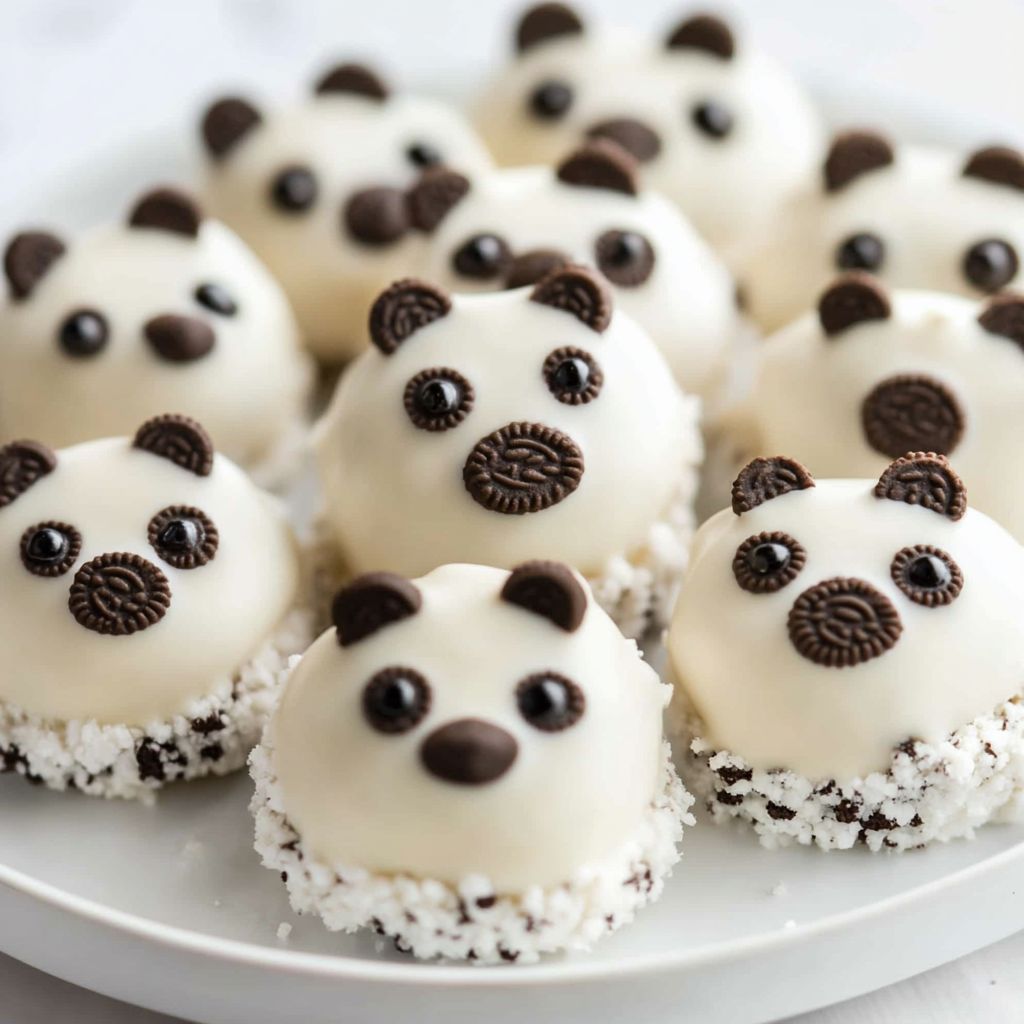 No-Bake Polar Bear Oreo Bites