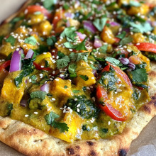 Curried Veggie Flatbread