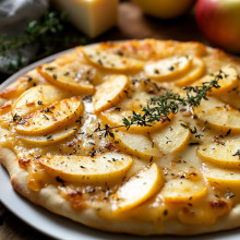 Roasted Apple & Cheddar Flatbread