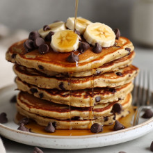 Chocolate Chip Banana Pancakes