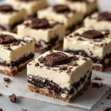No-Bake Cookies and Cream Bars