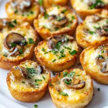 Low-Carb Mushroom Bread Bites