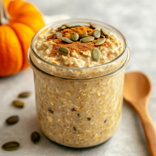Pumpkin Seed Cinnamon Overnight Oats