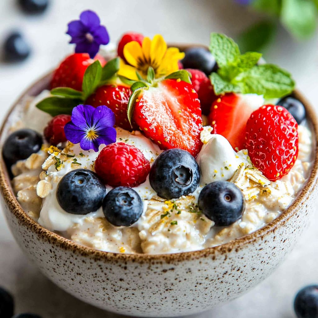 Fourth of July Berry Blast Overnight Oats