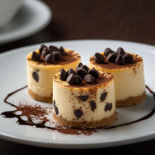 Chocolate Chip Mini Cheesecake