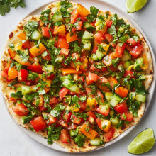  Zesty Lime Veggie Flatbread