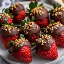 Chocolate Dipped Strawberry Bites