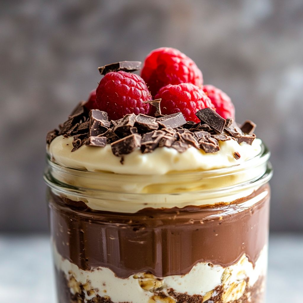Triple Chocolate Mousse Overnight Oats