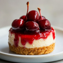 Cherry Bliss Mini Cheesecake