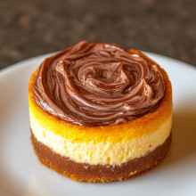 Nutella Swirl Mini Cheesecake