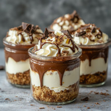No-Bake Nutella Cheesecake Jars