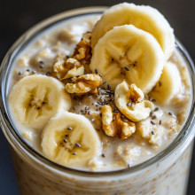 Banana Nut Protein Overnight Oats Recipe